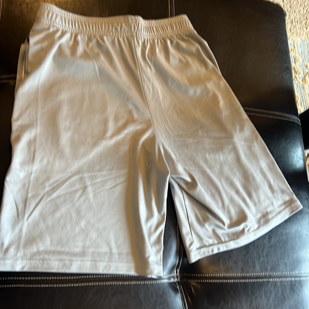 Under Armour grey athletic shorts. - Picture 2 of 3